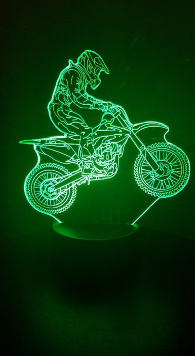 Lampe moto cross personnalisable -  France