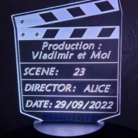 Veilleuse Clap Ciné