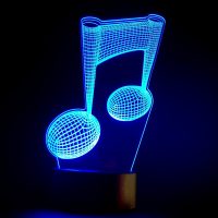 Veilleuse notes de musique