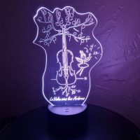 Veilleuse le violon sous les arbres