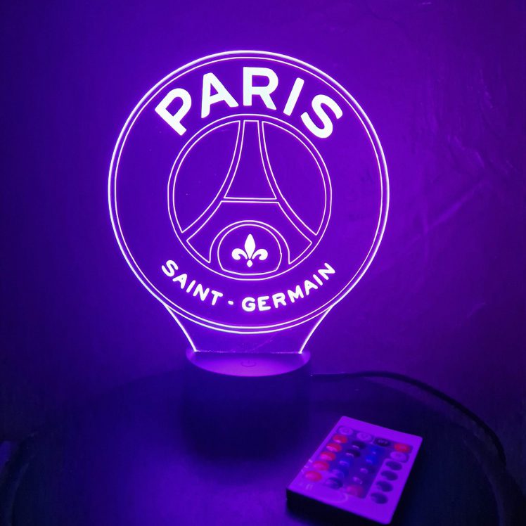 Veilleuse Led Paris Illumination 3D Club De Fc Saint Germain