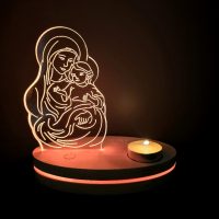 Veilleuse Vierge et Enfant