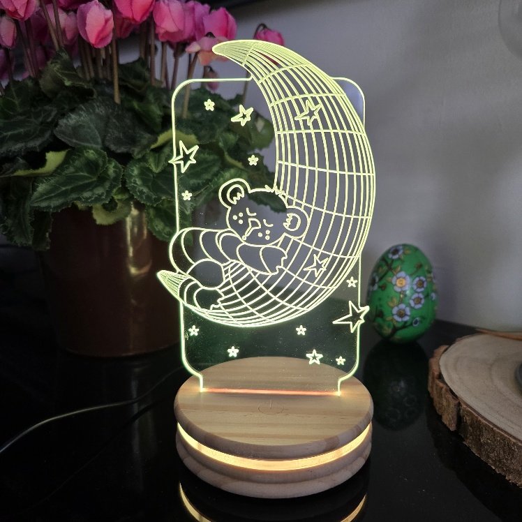 Veilleuse Ourson sur la lune