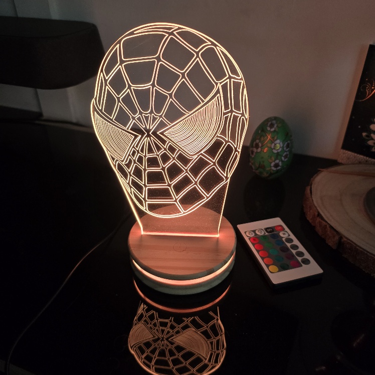Veilleuse masque de Spiderman – Image 3