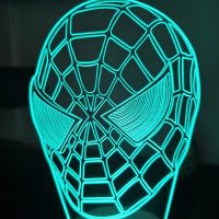 Veilleuse masque de Spiderman