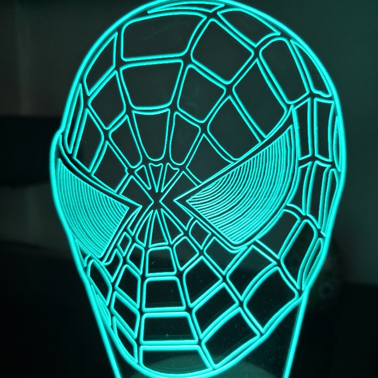 Veilleuse masque de Spiderman